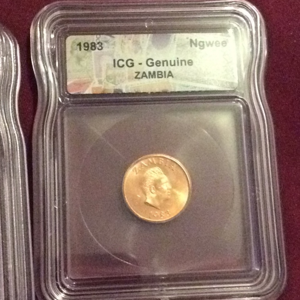 4 ICG Genuine Slabbed Coins and 1 INB Slab - Picture 5 of 11
